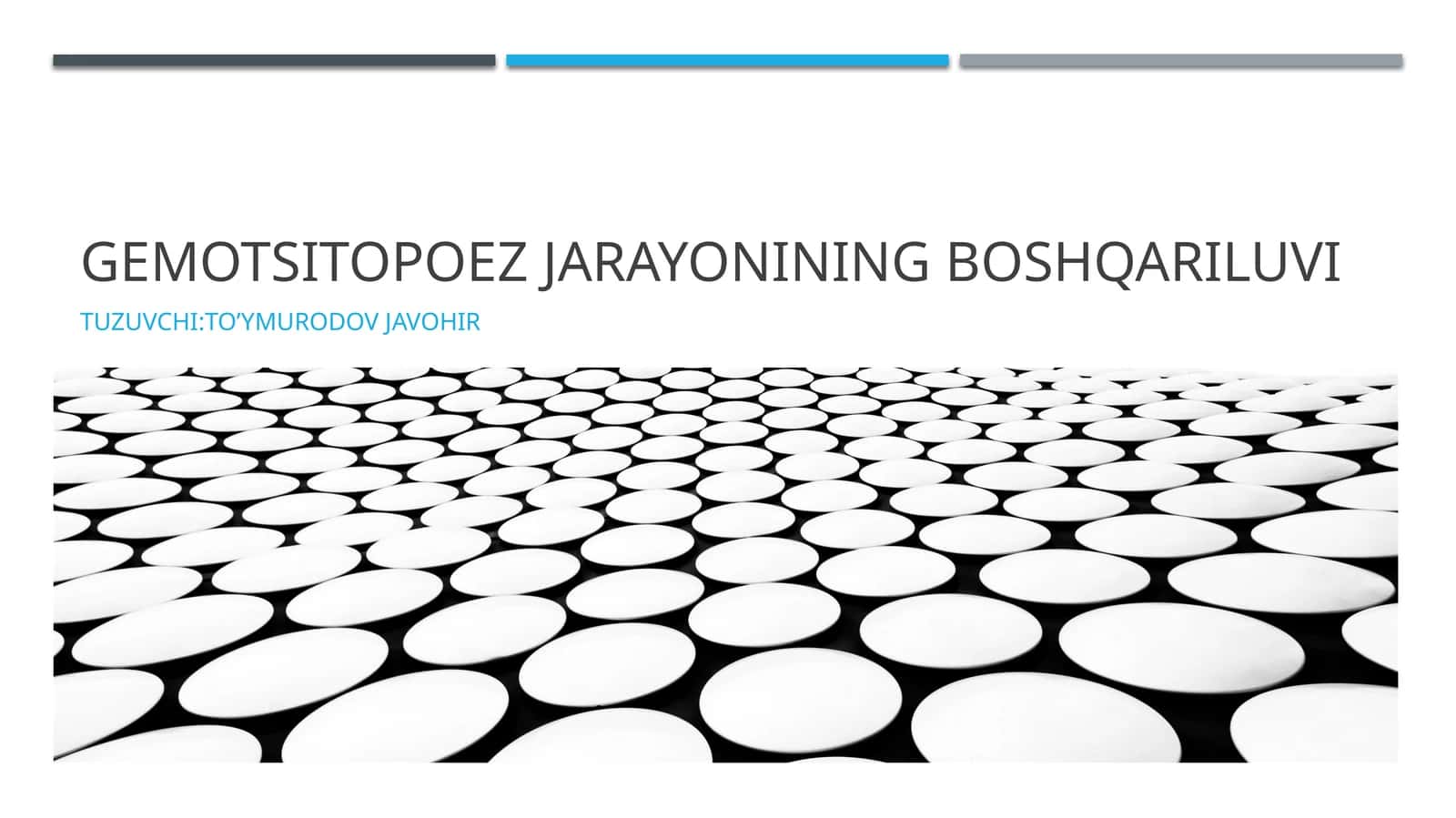 Gemotsitopoez jarayonining boshqariluvi 1
