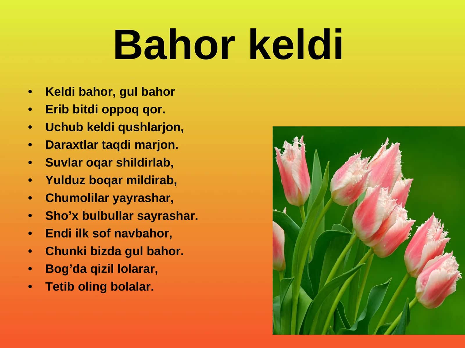 Bahor keldi 1