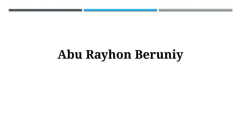 AbuRayhonBeruniy 1