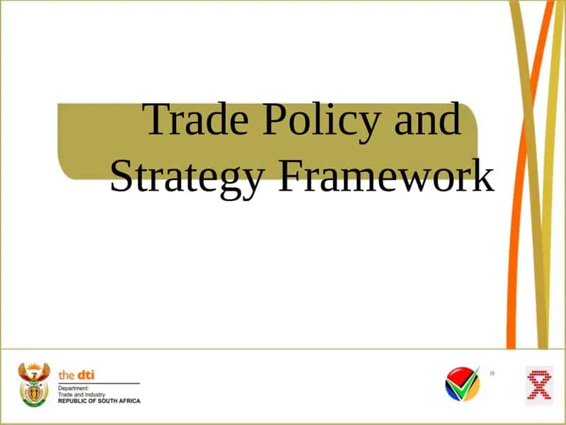 Trade Policy and Strategy Framework 1