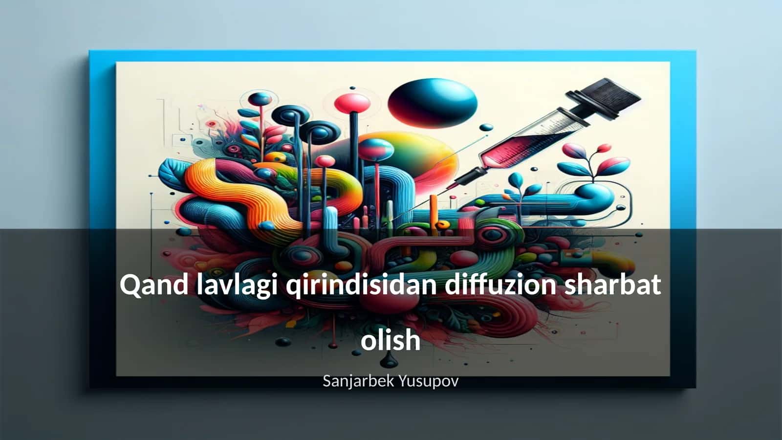 Qand lavlagi qirindisidan diffuzion sharbat olish 1