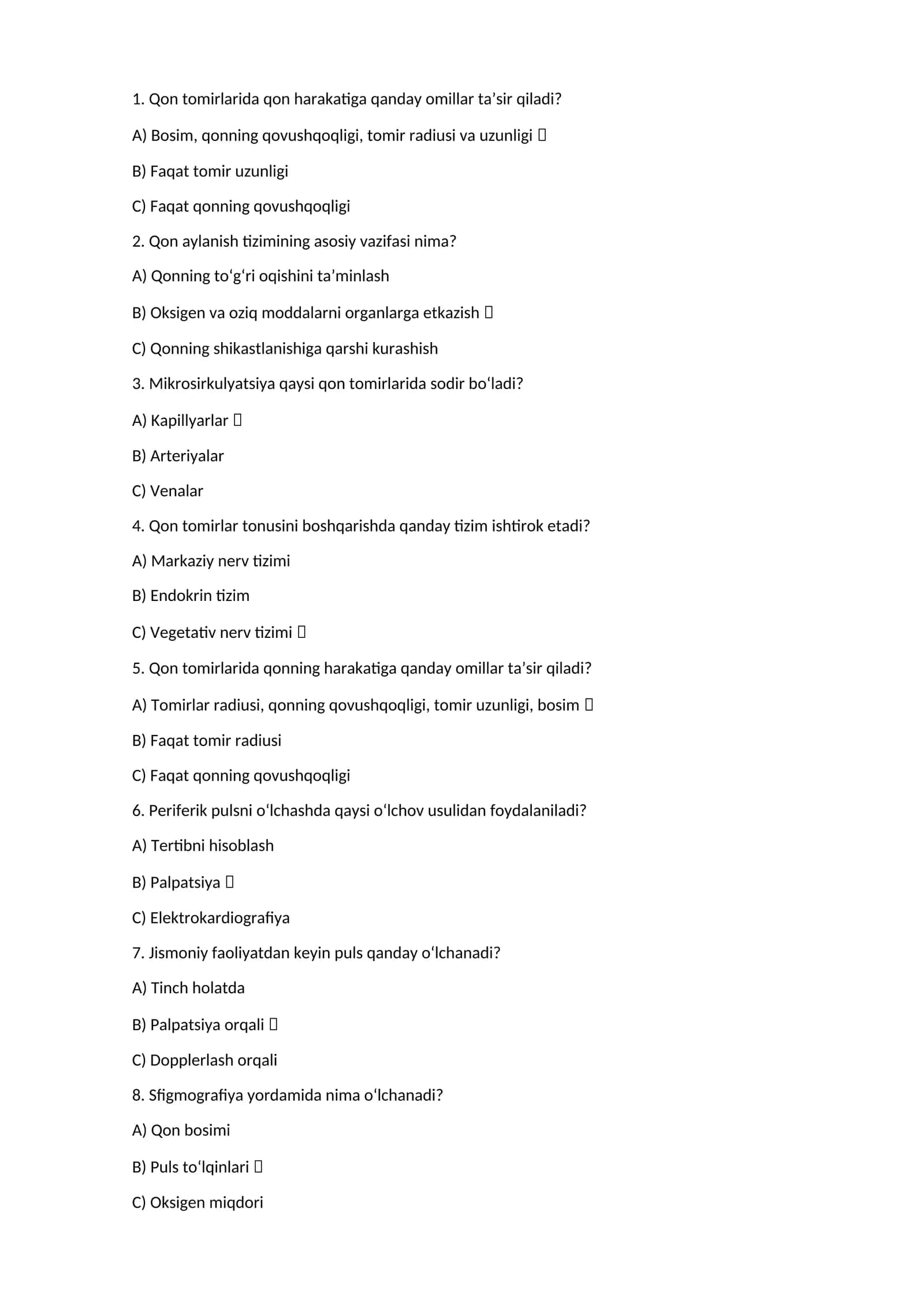 Qon aylanish tizimi 1
