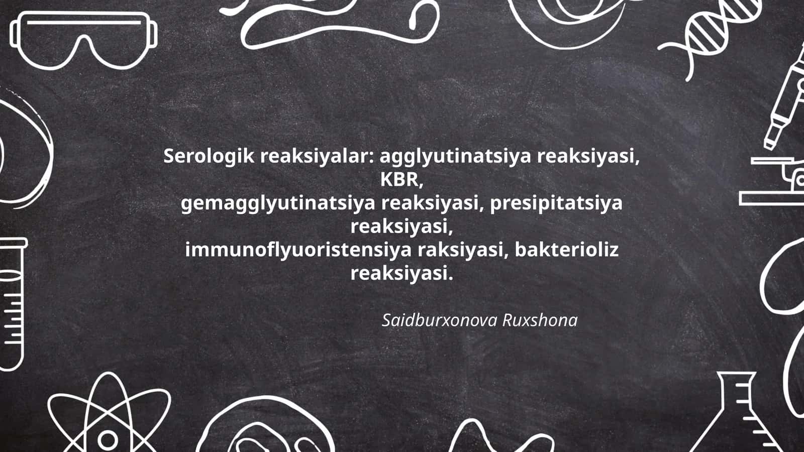 Serologik reaksiyalar 1