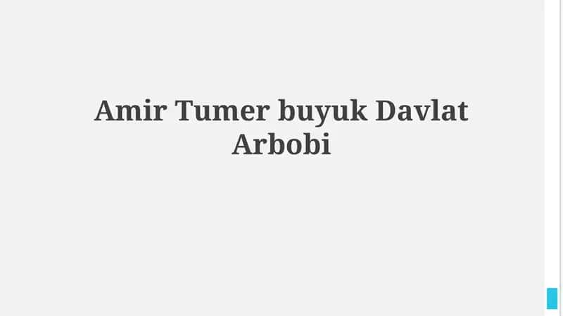 Amir Tumer buyukDavlatArbobi 1
