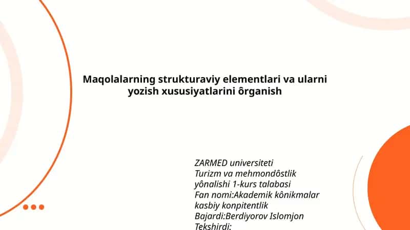 Akademik kônikmalar kasbiy konpitentlik 1