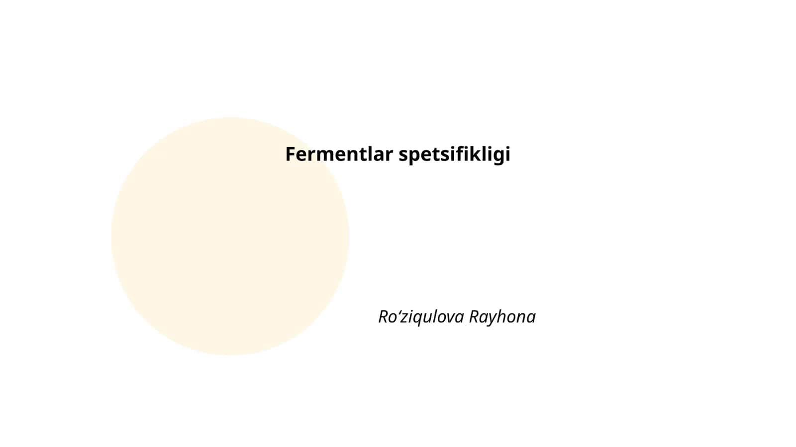 Fermentlar spetsifikligi 1
