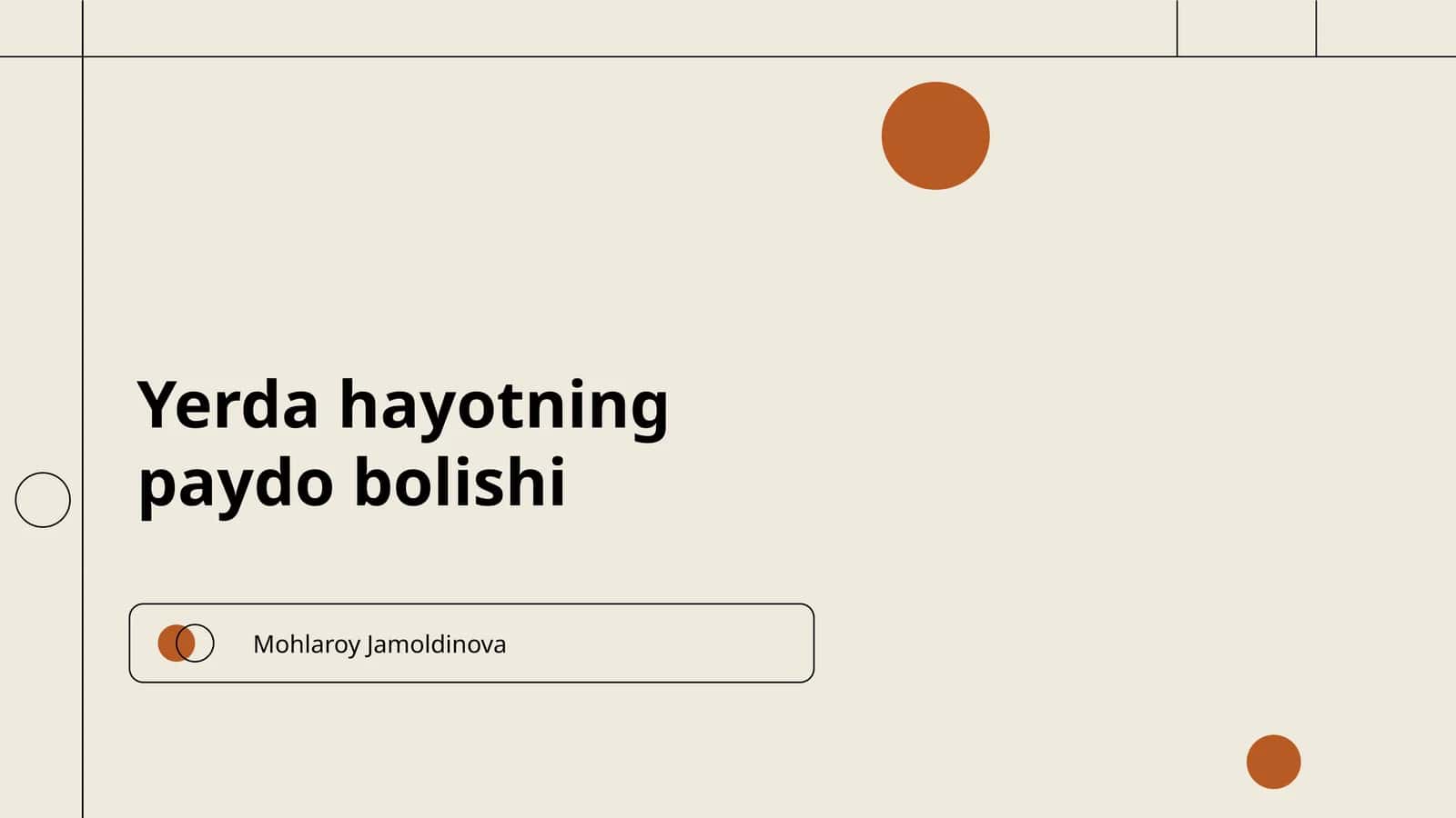 Yerda hayotning paydo bolishi 1
