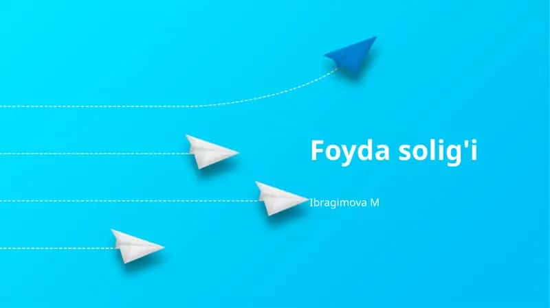 Foyda solig'i 1