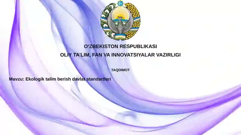 Ekologik ta'lim standartlari
