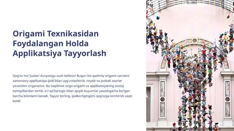origami texnikasidan foydalanish 1