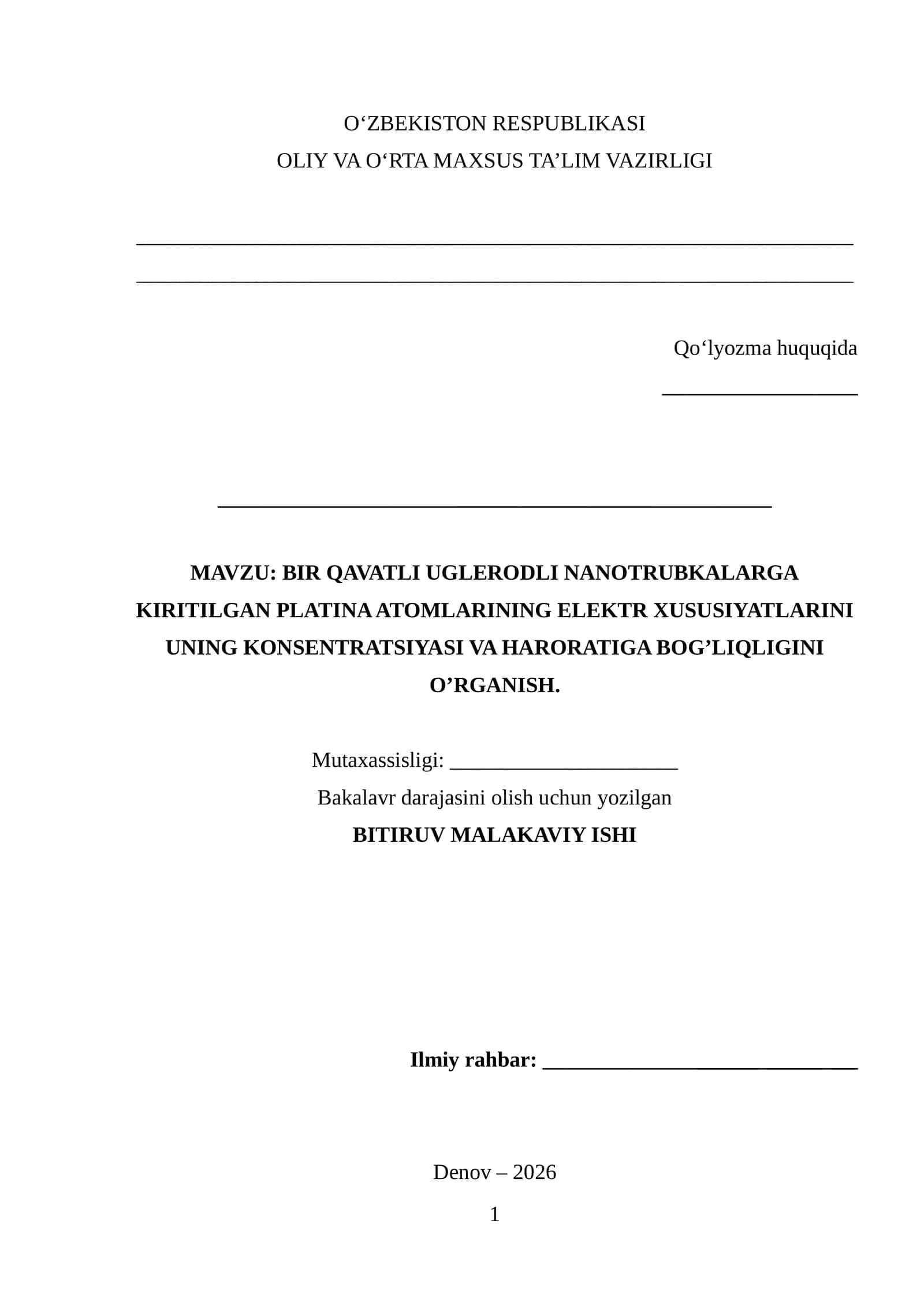 PLATINA ATOMLARINING ELEKTR XUSUSIYATLARI 1