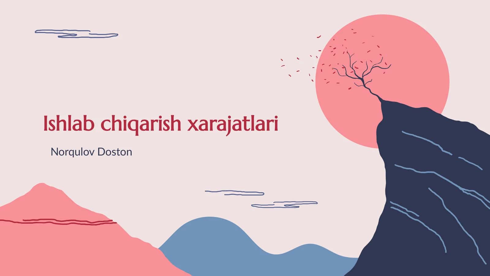 Ishlab chiqarish xarajatlari 1