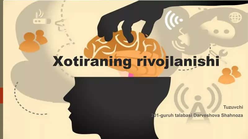 Xotiraning rivojlanishi 1