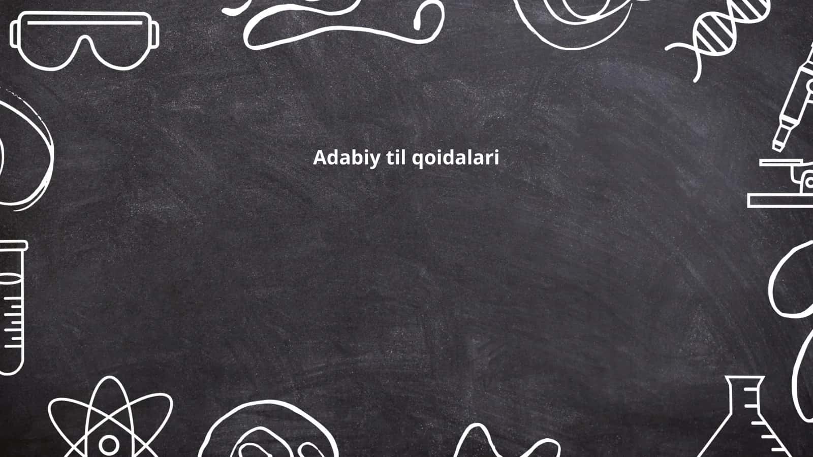 Adabiy til qoidalari 1