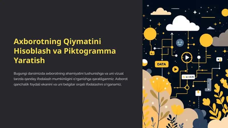 Axborotning Qiymatini Hisoblash va Piktogramma Yaratish 1