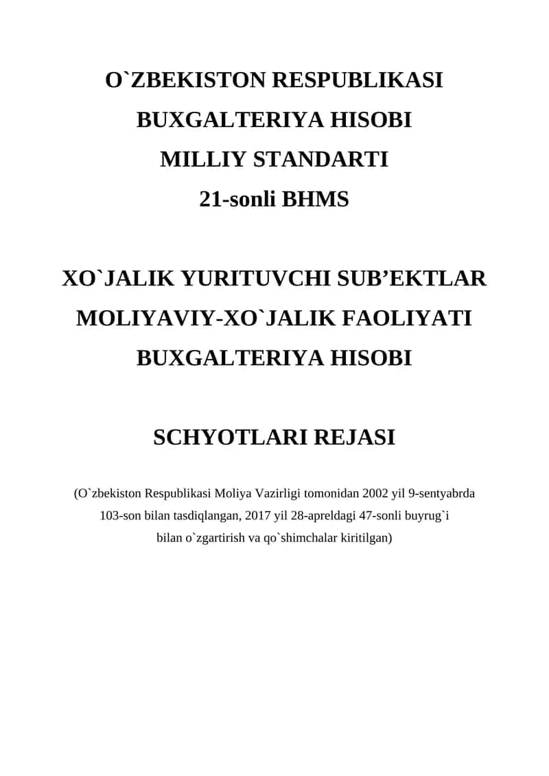 BUХGALTЕRIYA HISОBI MILLIY STANDARTI 1