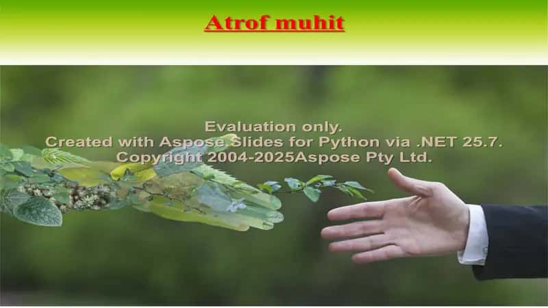 Atrof muhit 1