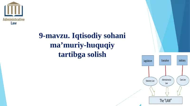 Iqtisodiy sohani ma’muriy-huquqiytartibga solish 1