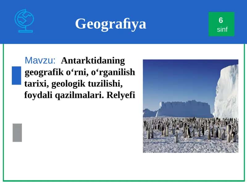 Antarktida geografiyasi 1