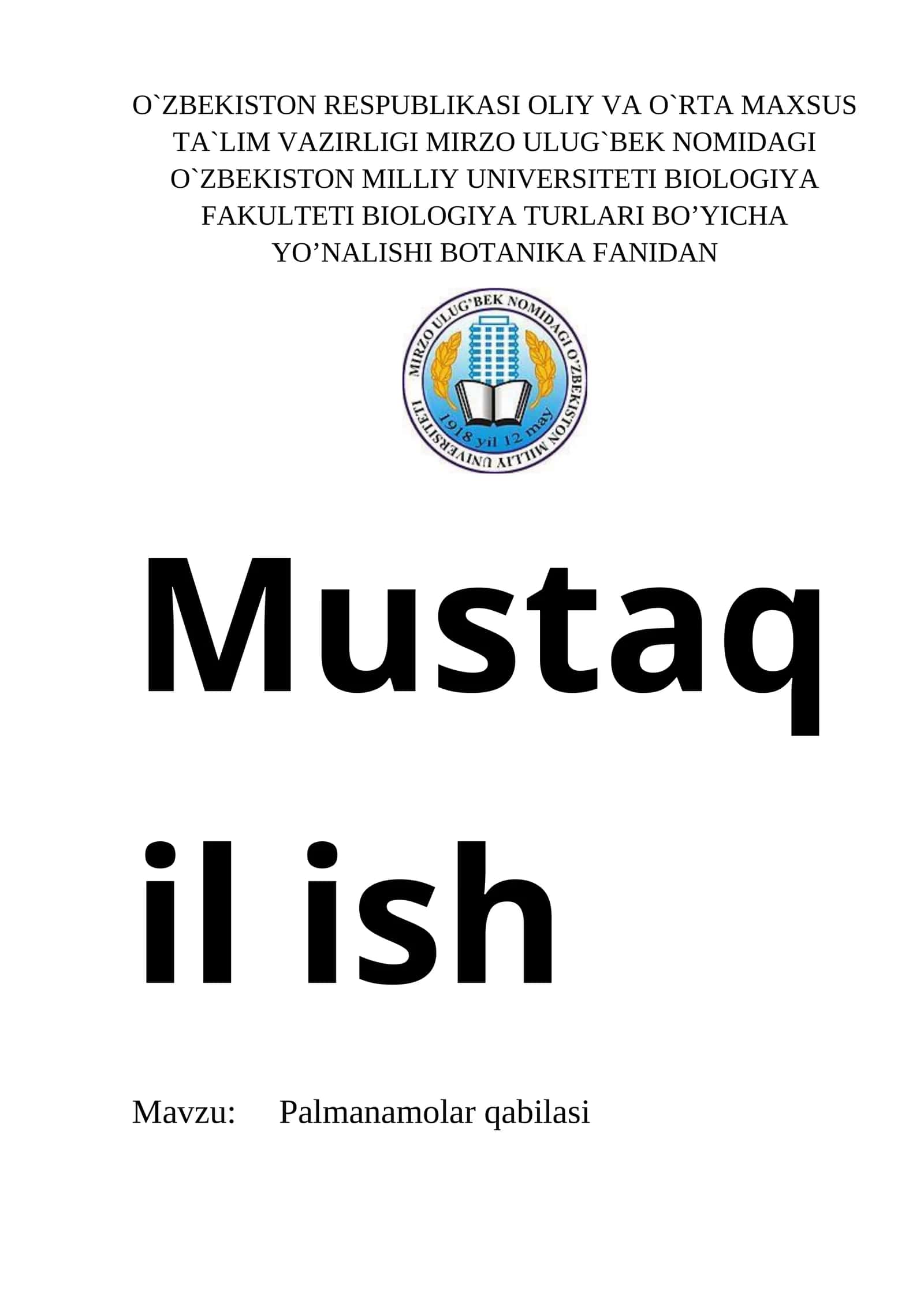 Palmanamolar qabilasi 1