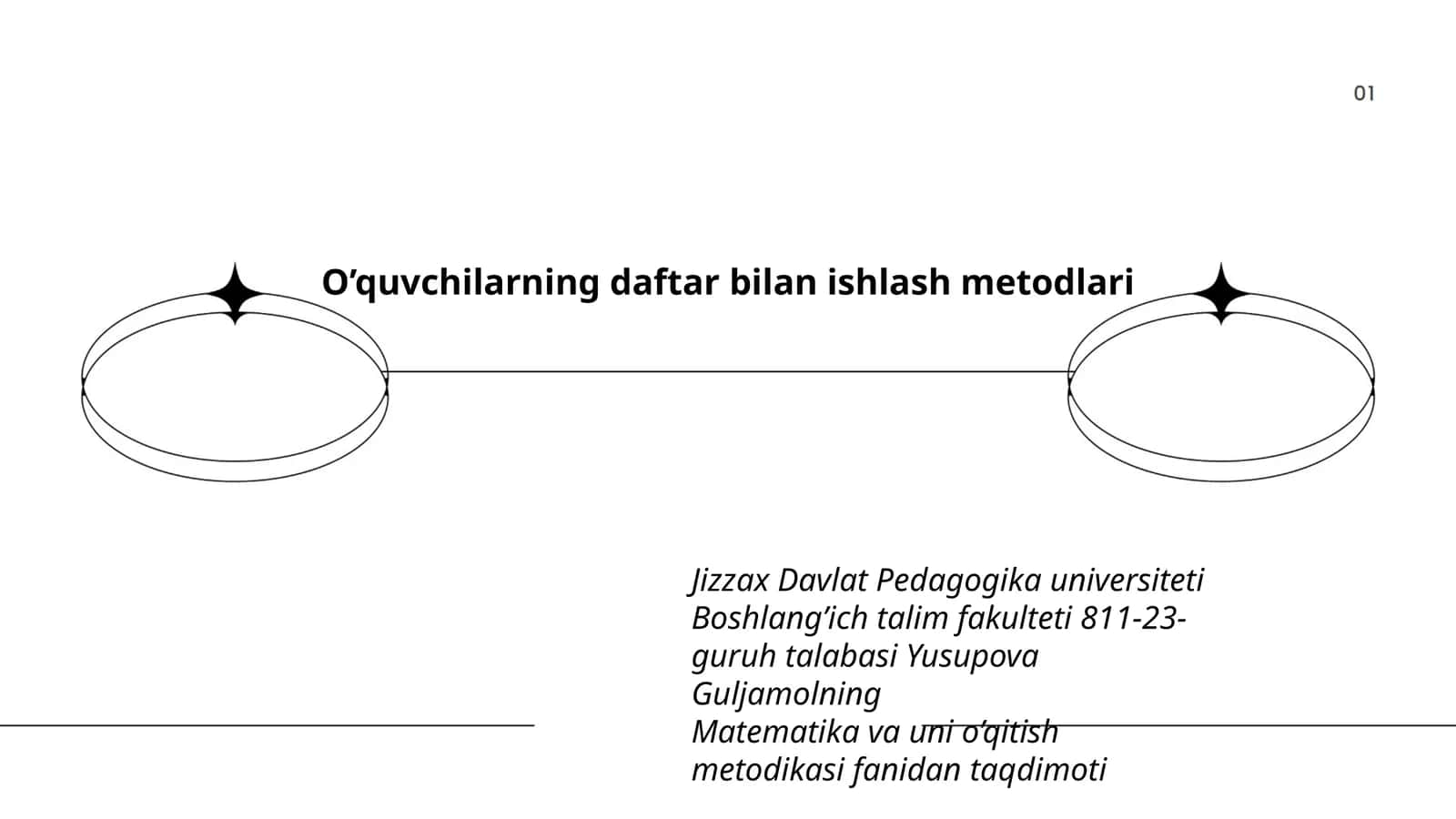 Matematika va uni o’qitish metodikasi 1