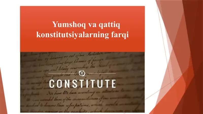 Yumshoq va qattiq konstitutsiyalarning farqi 1