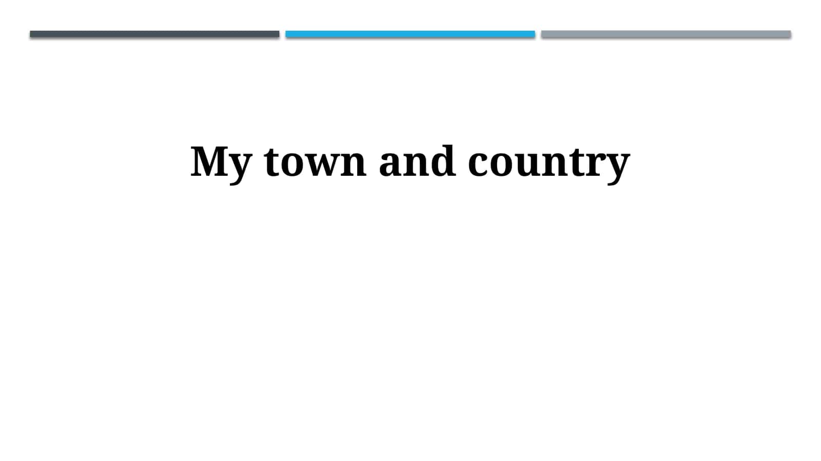 My town and country 1