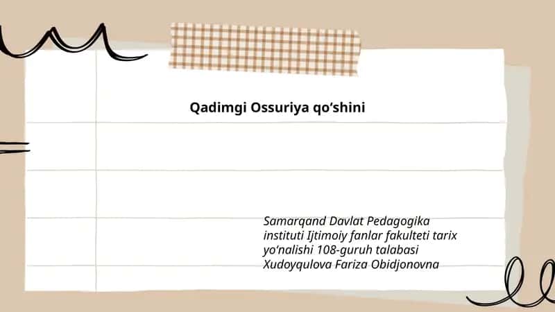 Qadimgi Ossuriya qoʻshini 1
