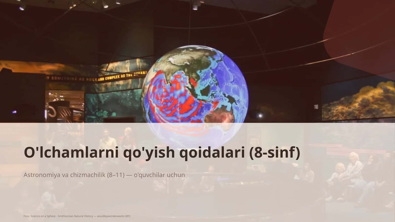 O'lchamlarni qo'yish qoidalari (8-sinf) 1