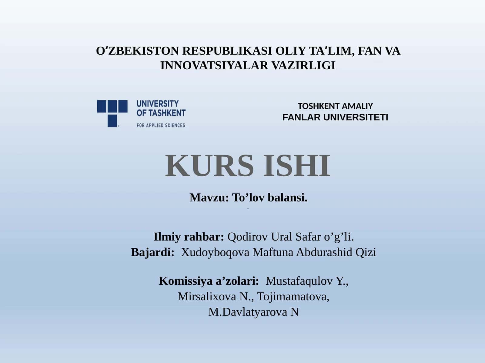 To’lovbalansi 1