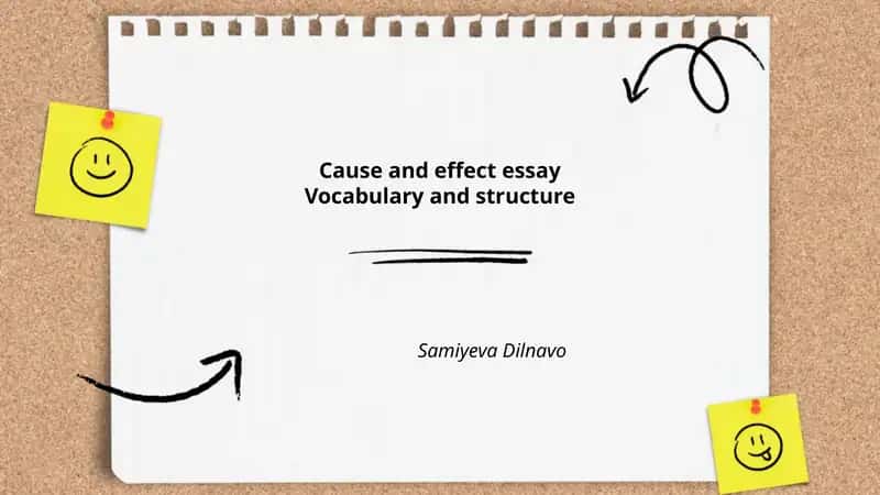 Cause and Effect Essay 1
