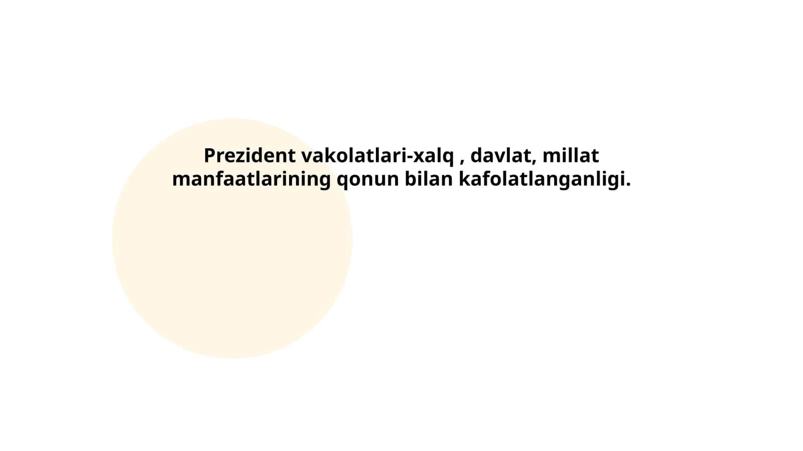 Prezident vakolatlari 1