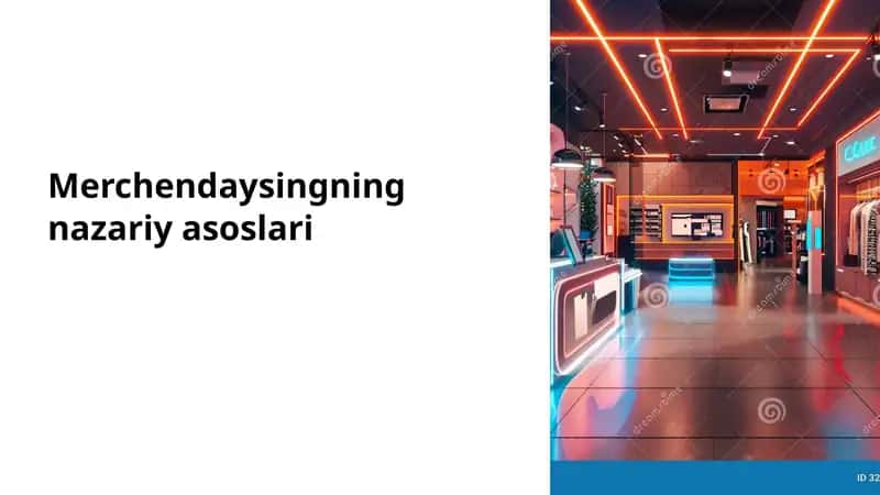 Merchendaysingning nazariyasoslari 1