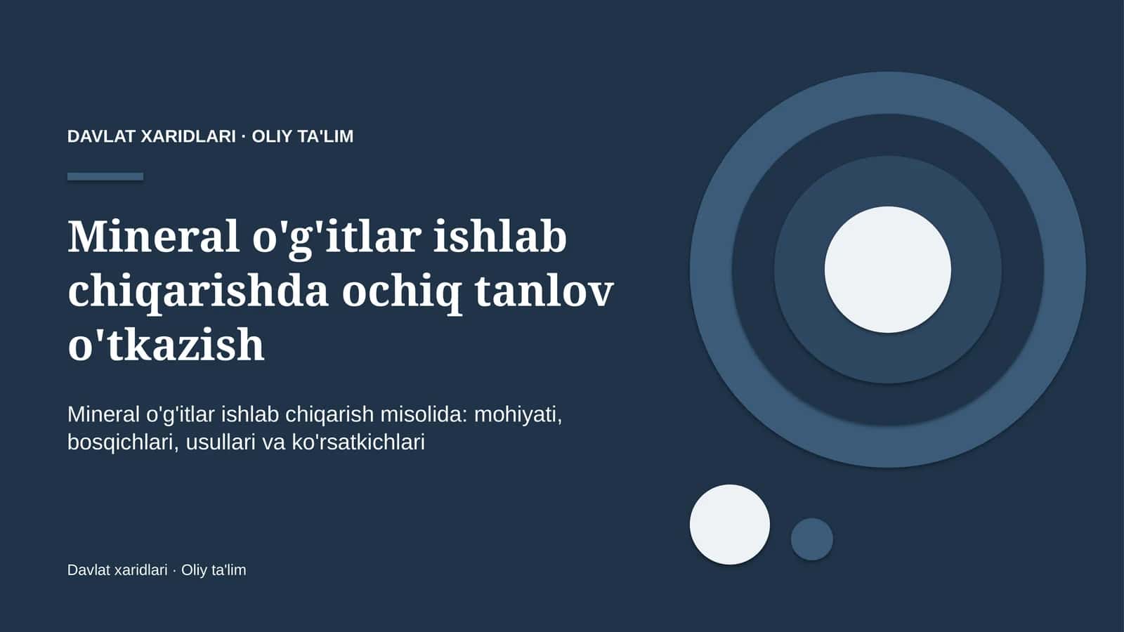 mineral o'g'itlar ishlab chiqarishda ochiq tanlov o'tkazish 7904 1