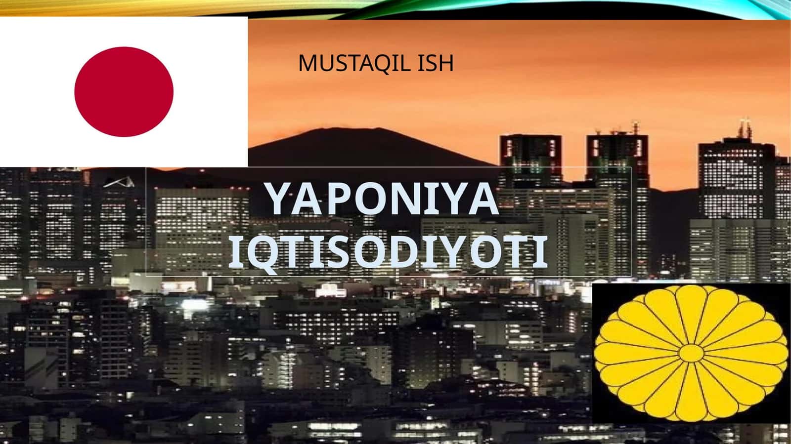 YAPONIYA IQTISODIYOTI 1