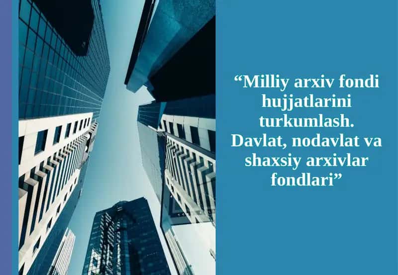 O’zbekiston Respublikasi Milliyarxiv fondi 1