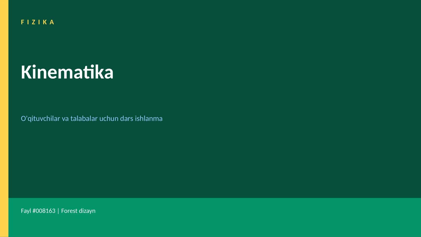 FIZIKA Kinematika 1