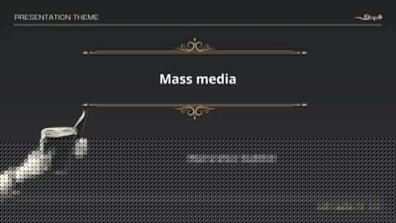 Mass media history 1