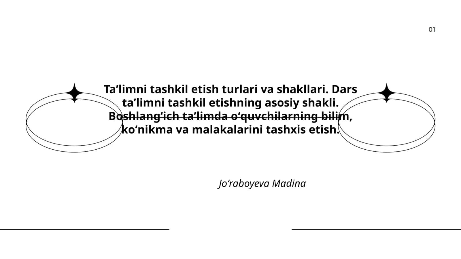 Taʼlimni tashkil etish turlari va shakllari 1