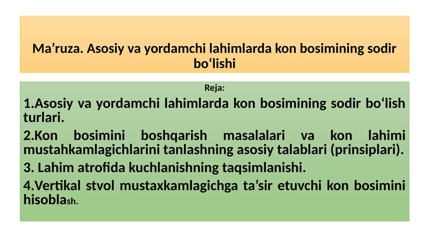 Kon bosimi va lahimi 1