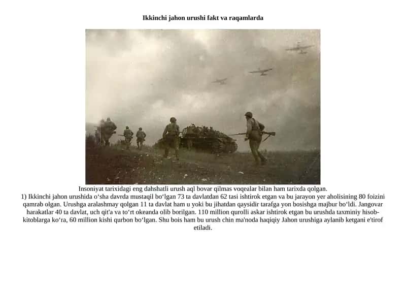 Ikkinchi Jahon Urushi 1