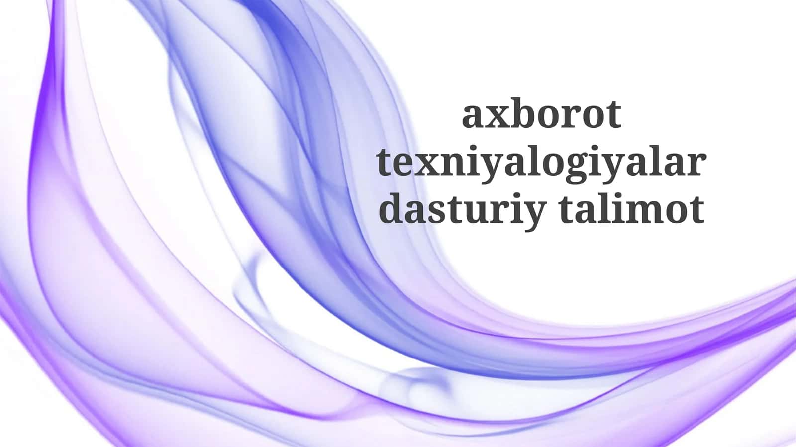 Zamonaviy texnologiyalar va o'quv uslublari 1