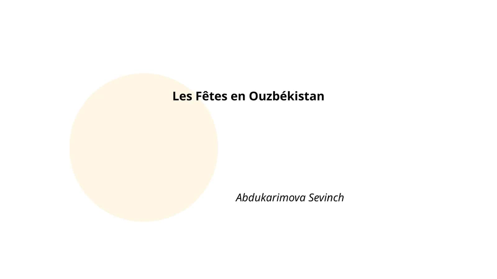 Les Fêtes en Ouzbékistan 1