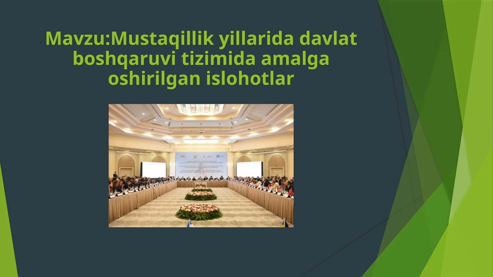 Mustaqillik yillari davlat boshqaruv tizimida amalga oshirilgan islohotlar 1