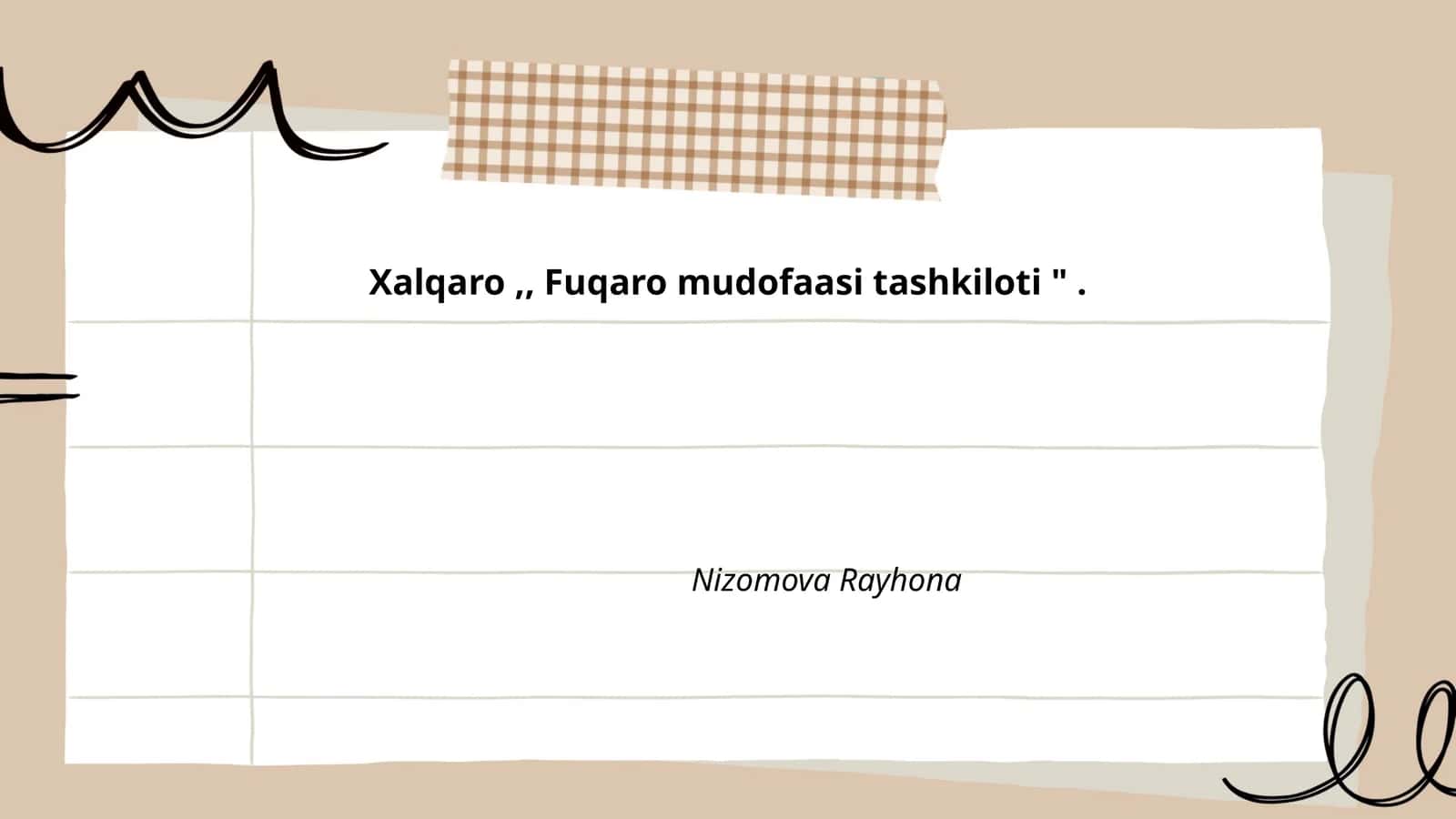 Xalqaro Fuqaro Mudofaasi Tashkiloti 1