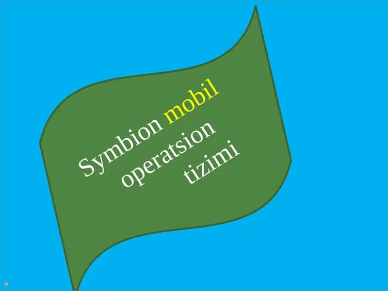 Symbion mobil operatsion tizimi 1