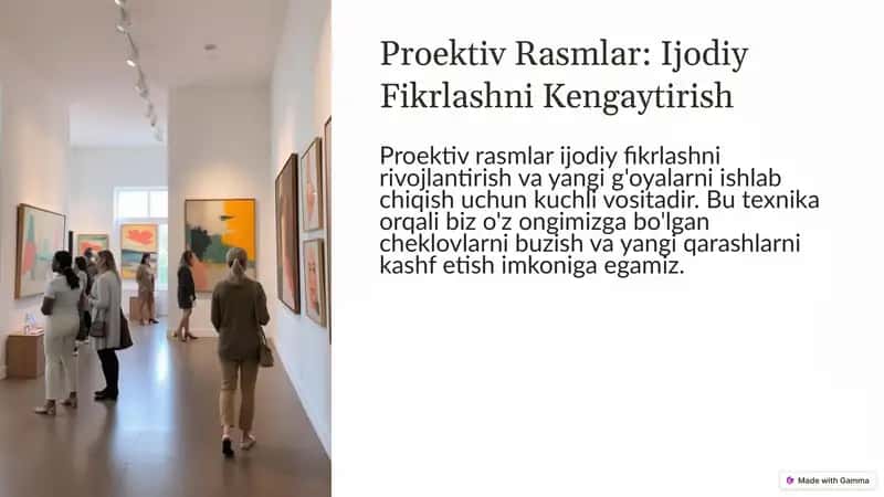 Proektiv Rasmlar: Ijodiy Fikrlashni Kengaytirish 1