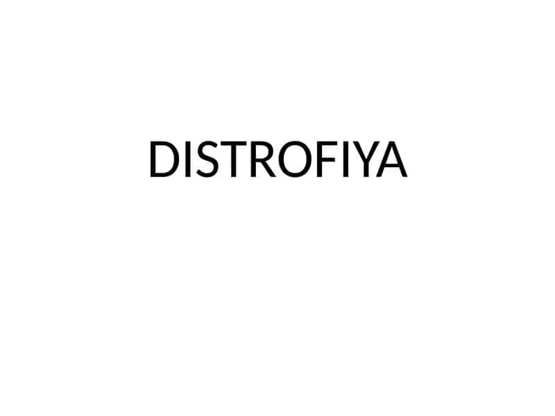 DISTROFIYA 1