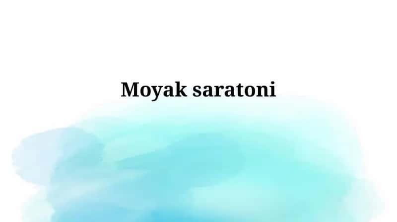 Miya saratoni: Ta'rif va turlari 1