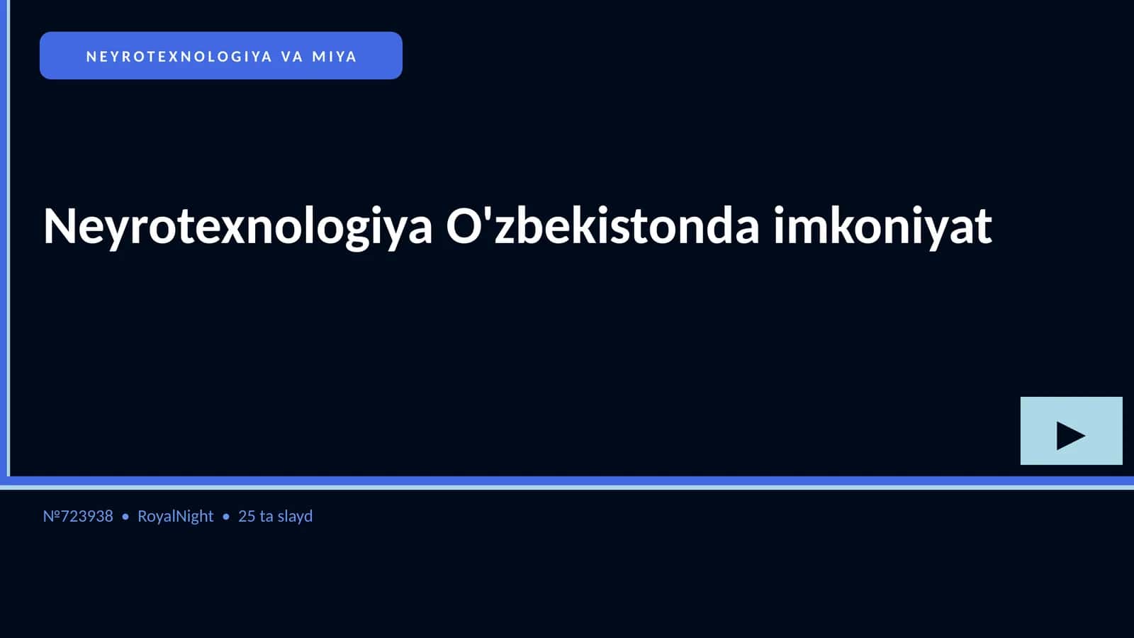 NEYROTEXNOLOGIYA VA MIYA 1